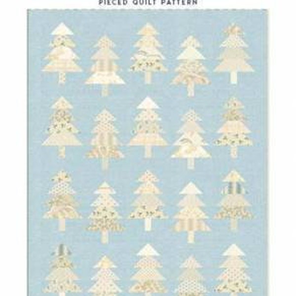 Holiday Forest Seabreeze Quilt Pattern - Laundry Basket Quilts LBQ-1376-P, Tree Forest Quilt Pattern, Christmas Tree Quilt Pattern