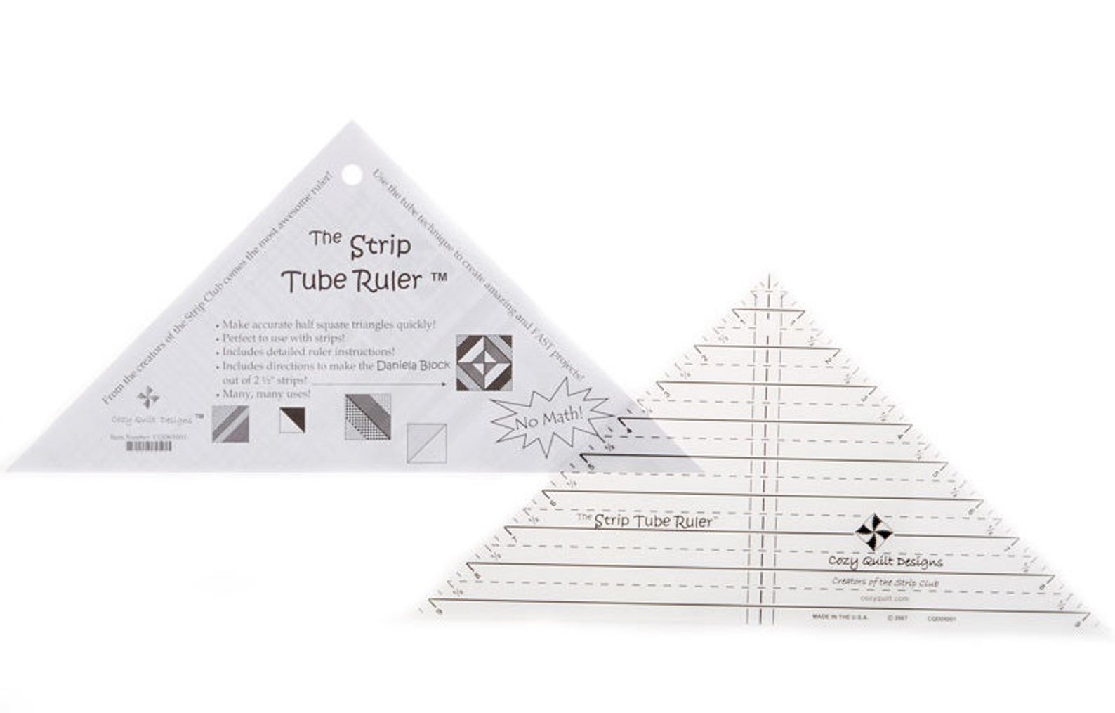 Strip Tube Ruler by Cozy Quilt Designs CQD05001, Acrylic Ruler for ...