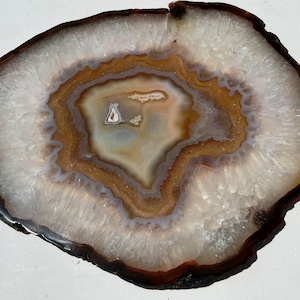 Ojo de cristal de ágata de gran tamaño con patas de goma (natural) - (SL3029N)