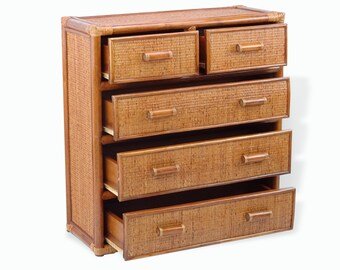 Wicker Dresser Etsy