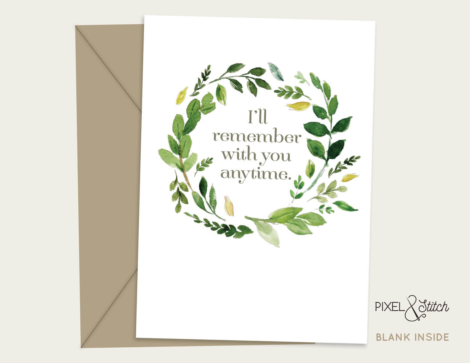 I Ll Remember With You Anytime Sympathy Card Miscarriage Etsy Canada