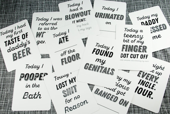 baby milestone cards etsy