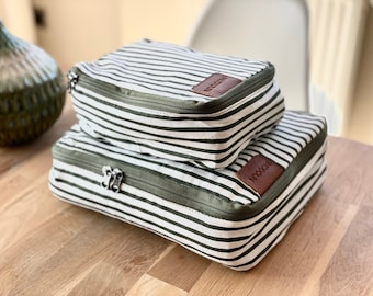 Linen Packing Cubes Set, Clothing Storage Bags, Luggage Organizer Set, Travel Packing Organizers, Packing Cubes for Travel, Shoes Travel Bag