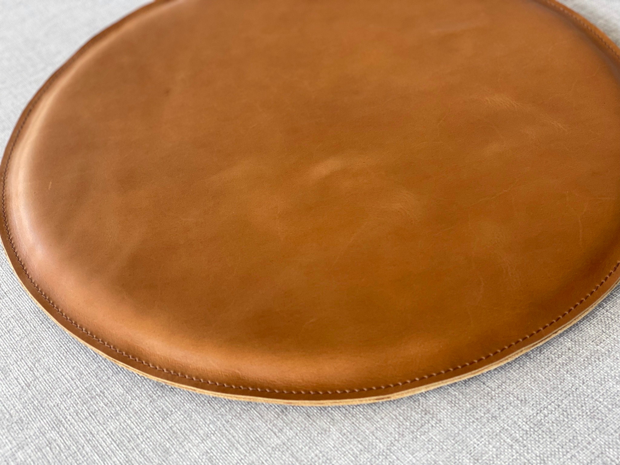 Leather Seat Cushion - 13 Round — counter-space