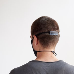 Pacco Da 5 Mascherine Viso Riutilizzabili In Cotone USA, 3 Strati, Lavabili, Nere E Grigie
