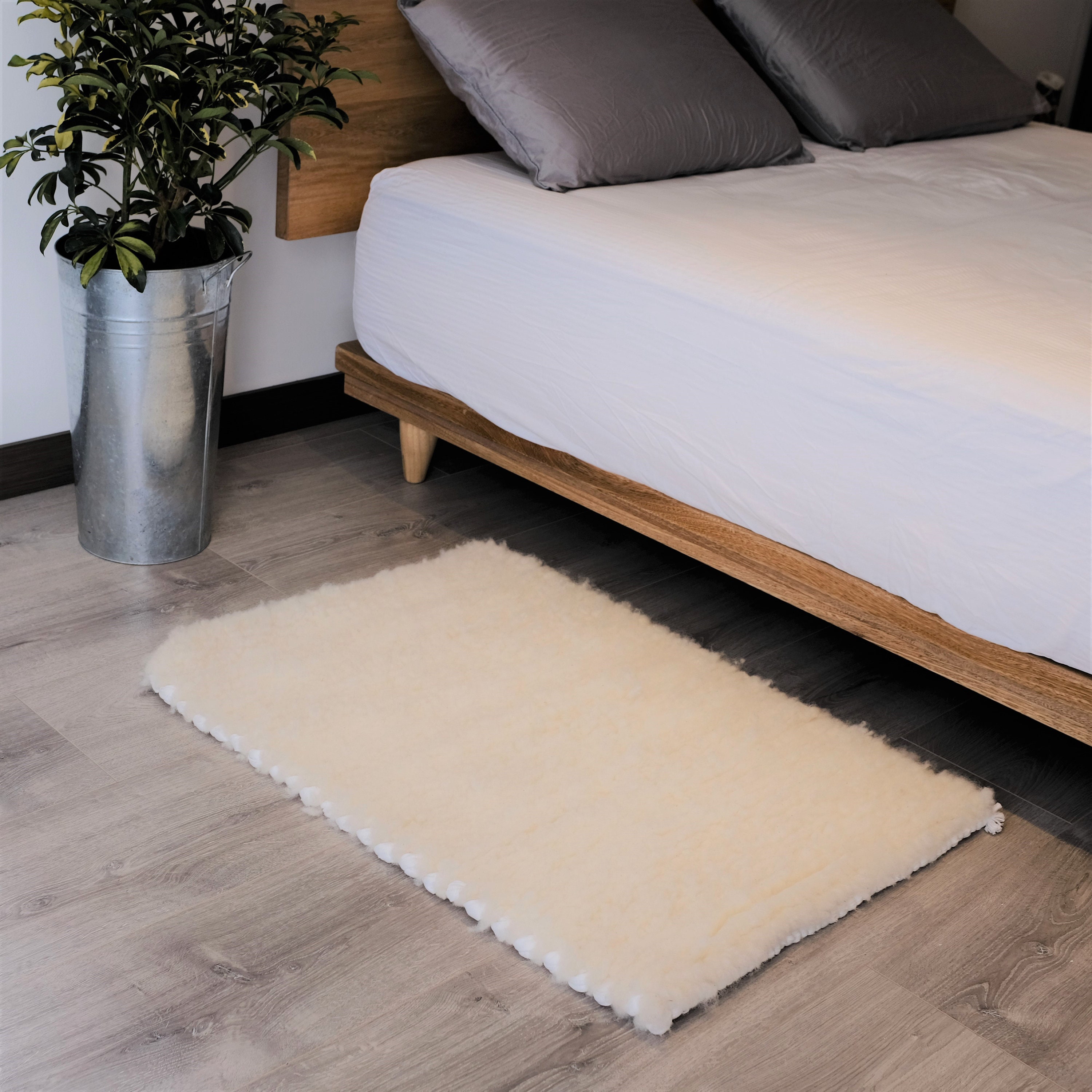 Wool Rug Sheep Wool Rug Wool Carpet Woven Wool Rug White Etsy