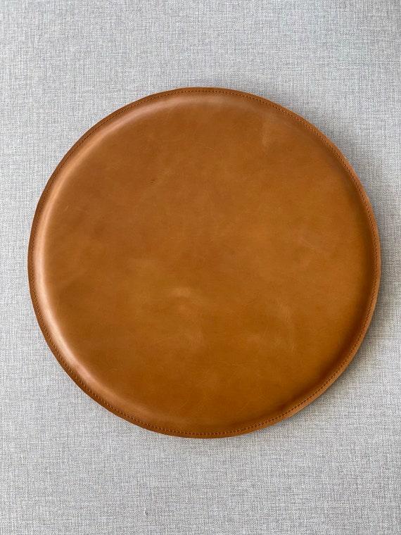 seat cushion leather round with felt