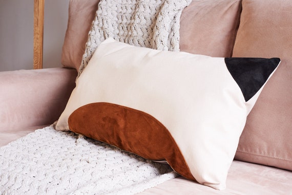 Linen and Suede Decorative Throw Pillow Cover Throw Euro Toss Pillows Arrangement Cozy Home Modern Chic Boho Organic Handmade Custom Etsy