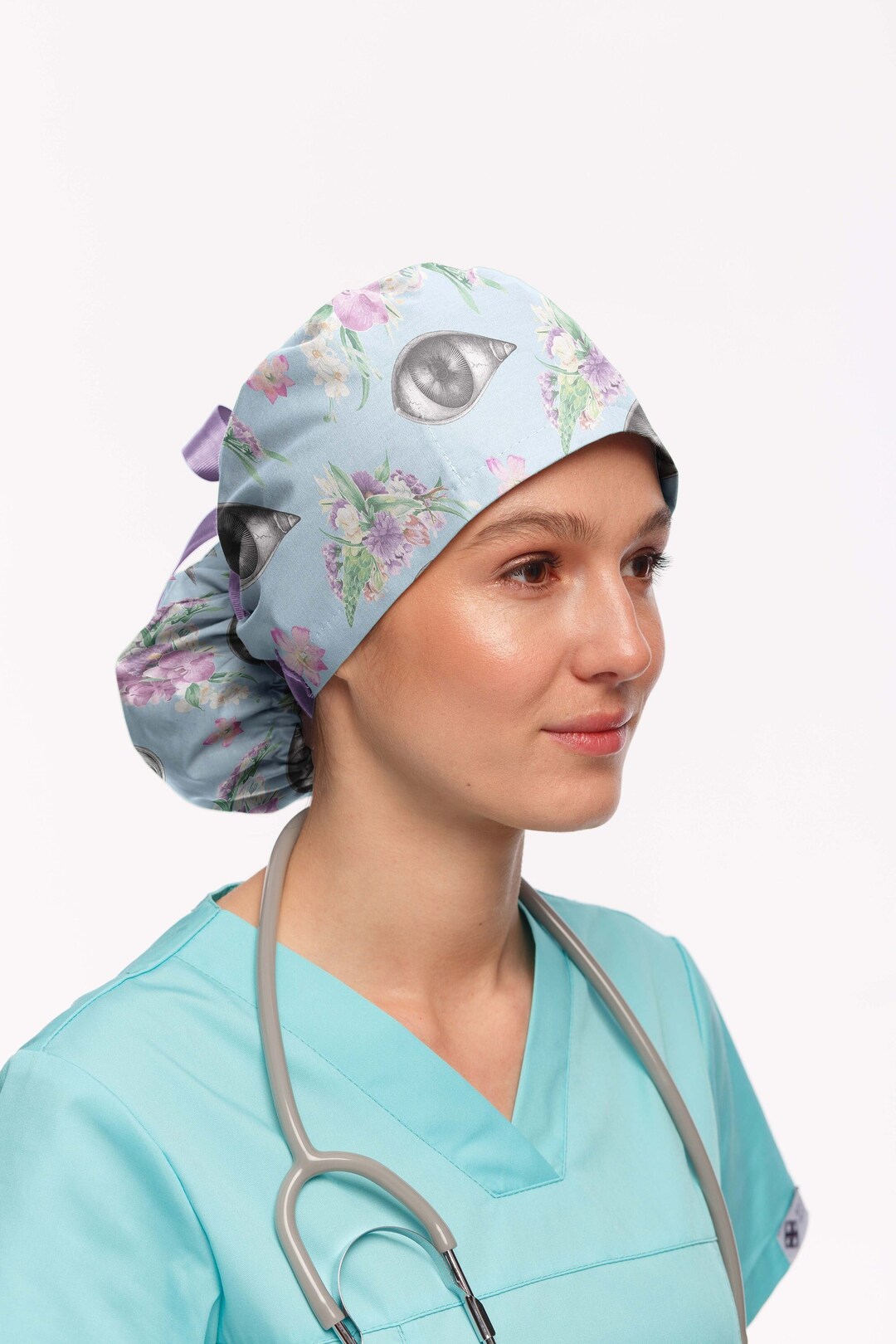 Medical Scrub Cap Oculist Nurse Hat Surgical Cap for Women Etsy
