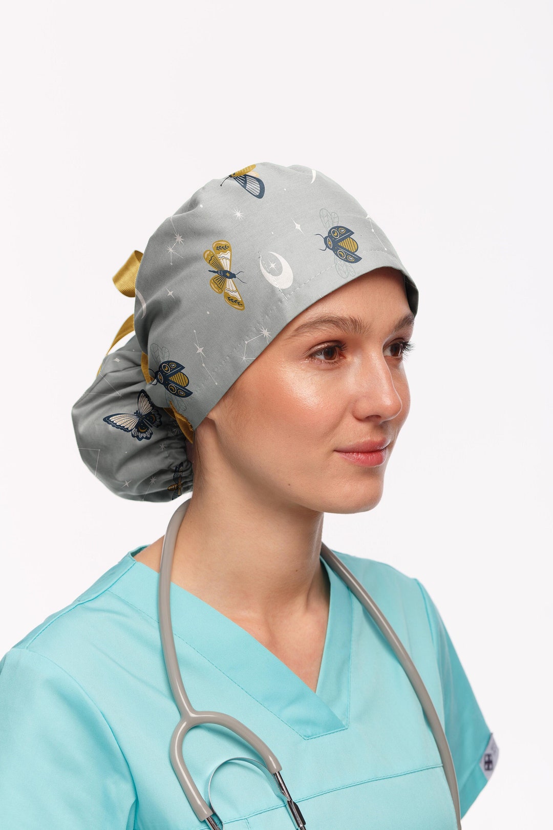 Celestial Scrub Caps for Women Surgical Cap Butterfly Etsy