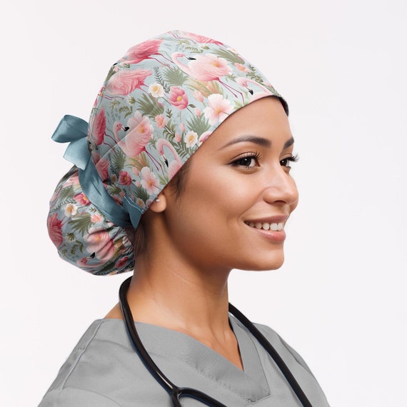 Nurse Hat Women's Ponytail Scrub Cap Women's Ponytail Scrub