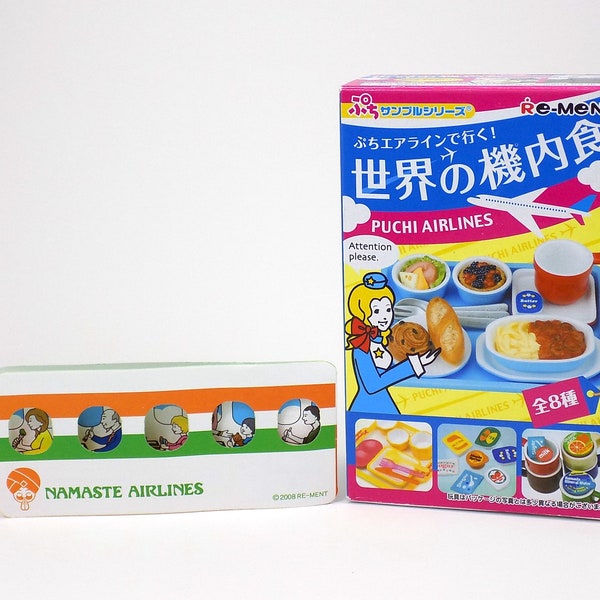 NEW Re-Ment Puchi Namaste Airlines Meal 1:6 Miniature Dollhouse Food