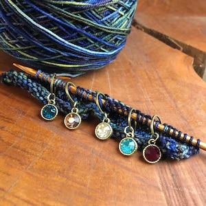 Colored Gem Knitting Stitch Markers