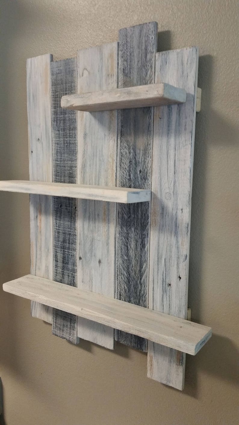 Shelving Beach Kitchen Bathroom shelving White washed Rustic Etsy