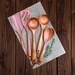 Farmhouse Wood Spoon Spatula Gift Set/Mahogany Wood/Burlap Drawstring Tote Bag Natural Hard Wood Wedding/Kitchen/Keepsake/Holiday Cooking 