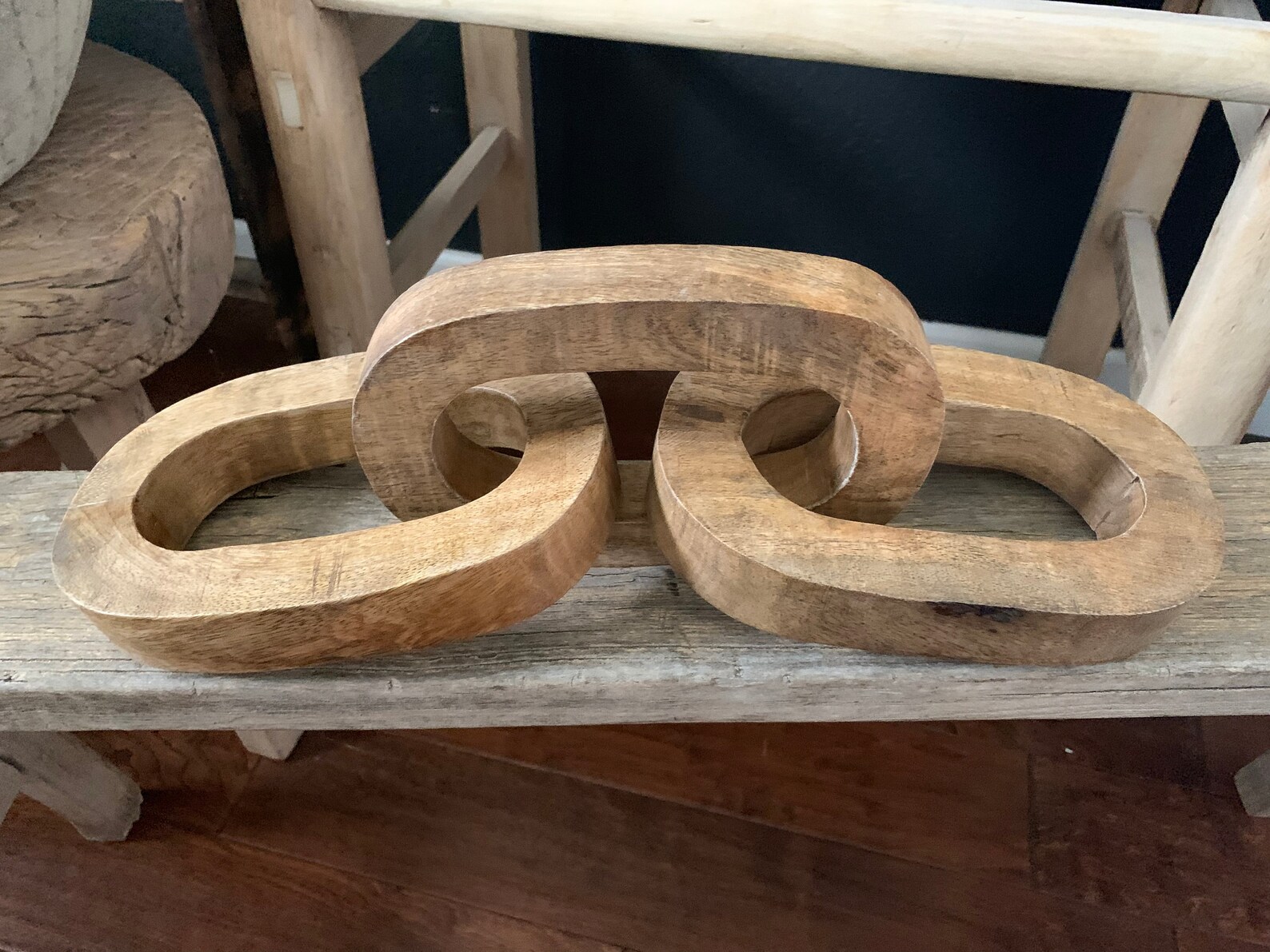 Wooden chain links Etsy