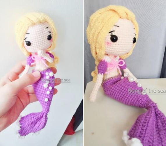 crochet mermaid doll pattern