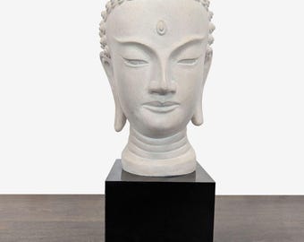 Vintage Austin Productions Buddha Head Sculpture on Base
