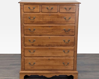 Nichols & Stone Solid Wood 8-Drawer Dresser – Classic Chestnut Finish
