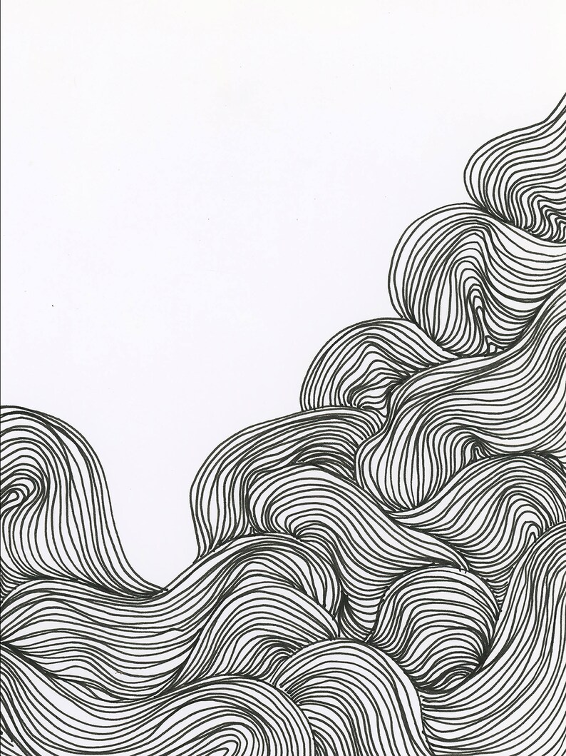 Linework, Printable Art, Printable Wall Art, Instant Download