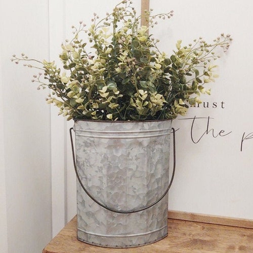 Rustic Metal Basket Metal Wall Basket Modern Farmhouse Etsy
