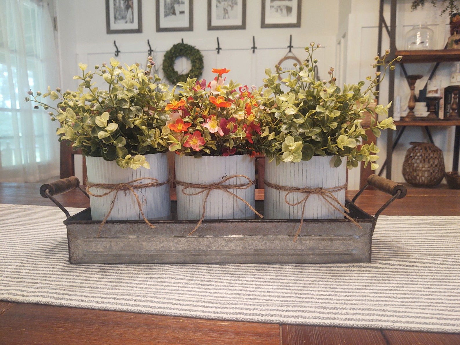 Dining Room Table Decor Farmhouse Centerpiece Centerpiece - Etsy