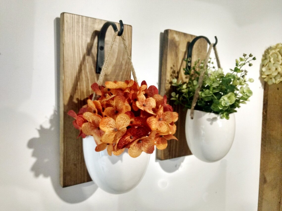 Ceramic Planter Hanging Ceramic Pots Hanging Greenery Etsy
