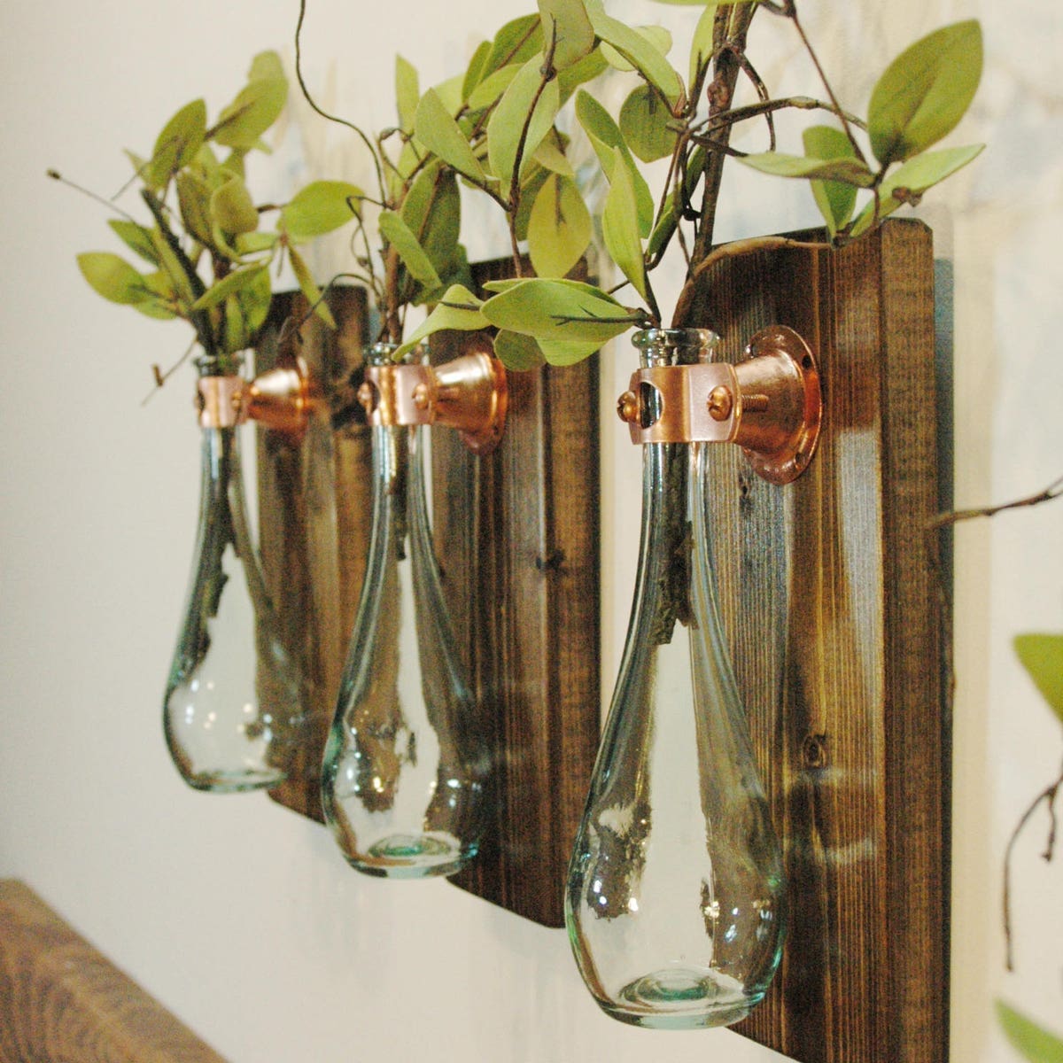 Farmhouse Home Decor, Unique Wall Decor, Modern Farmhouse Wall Decor, Boho Decor, Wall Vase, Propagation Bottle, Rooter Bottle for Cuttings - Etsy