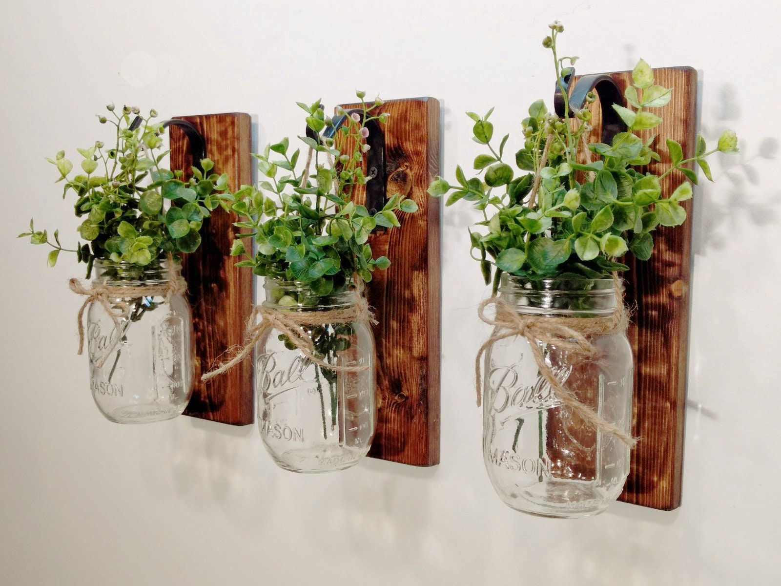 Unveiling the Rustic Charm of Mason Jar Decor for Your Home Farmhouse decor mason jar decor rustic by thesilverplum1 on etsy