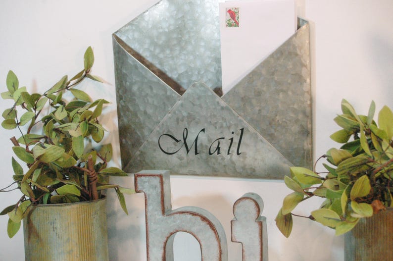 Metal mail Envelope Metal Envelope Mail Etsy