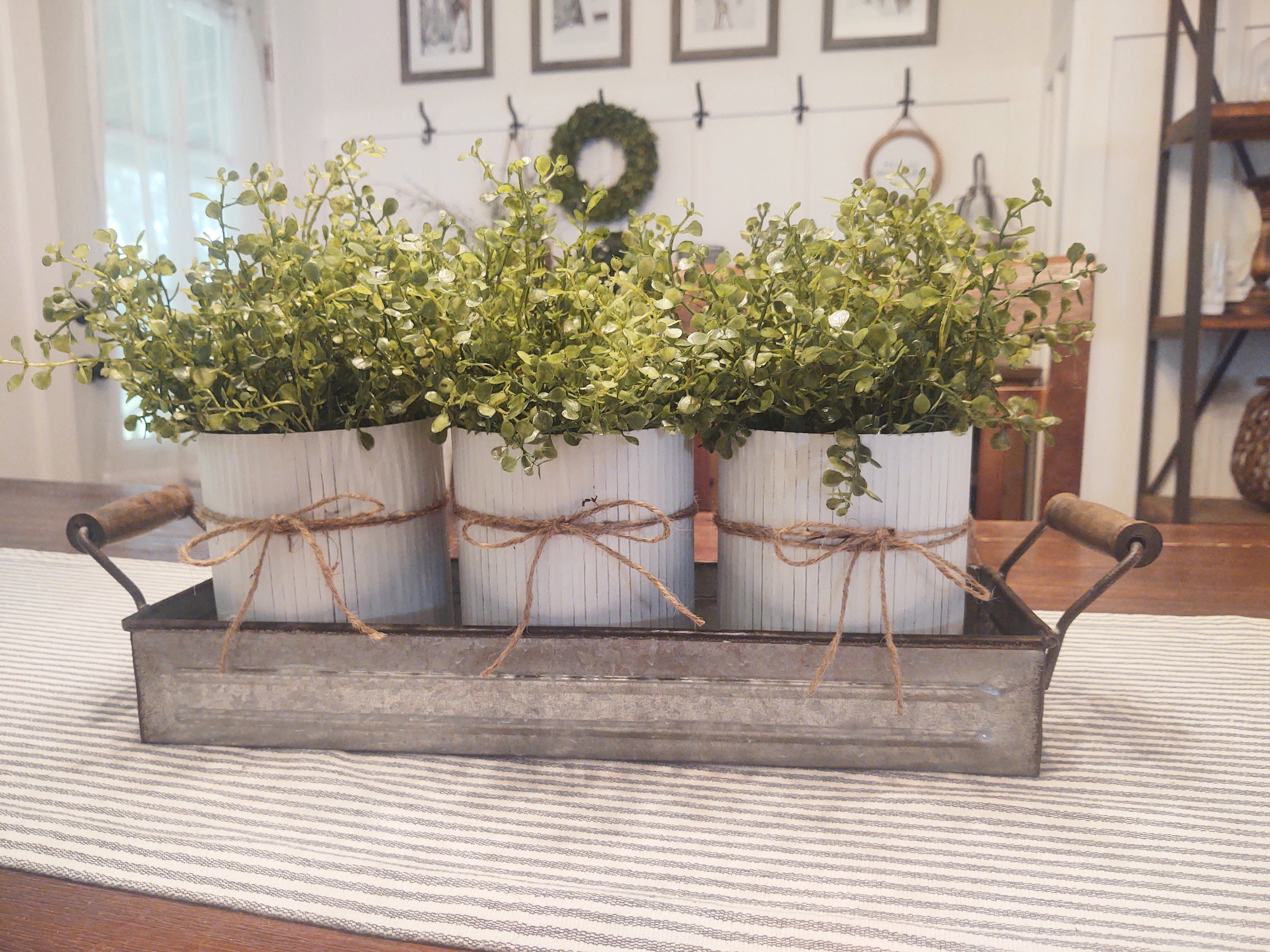Dining Room Table Decor Farmhouse Centerpiece Centerpiece - Etsy