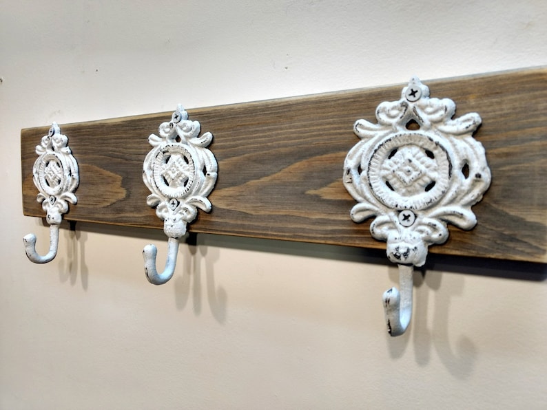 Wall Hook Rack Board With Hooks Coat Hook Board Hook Rack Etsy