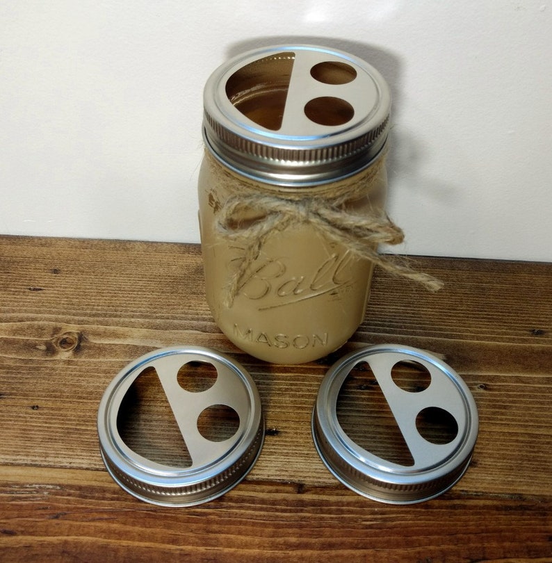 Mason Jar Bath Set Mason Jar Soap Pump Rustic Bathroom Jars Etsy