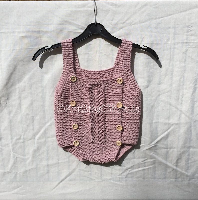 Spring Summer Gift Hand knitted Unisex Baby Romper with Lace Panel Button fastening Winter baby shower Gift 3 sizes