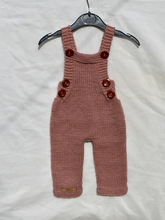 knitted dungarees baby girl