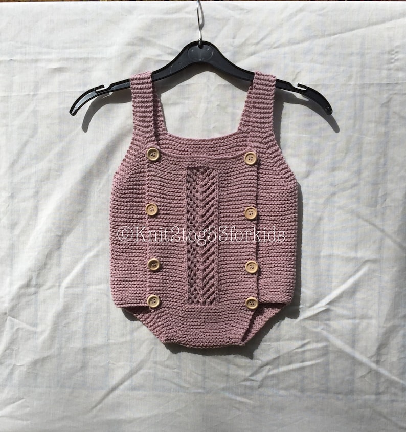 Spring Summer Gift Hand knitted Unisex Baby Romper with Lace Panel Button fastening Winter baby shower Gift 3 sizes