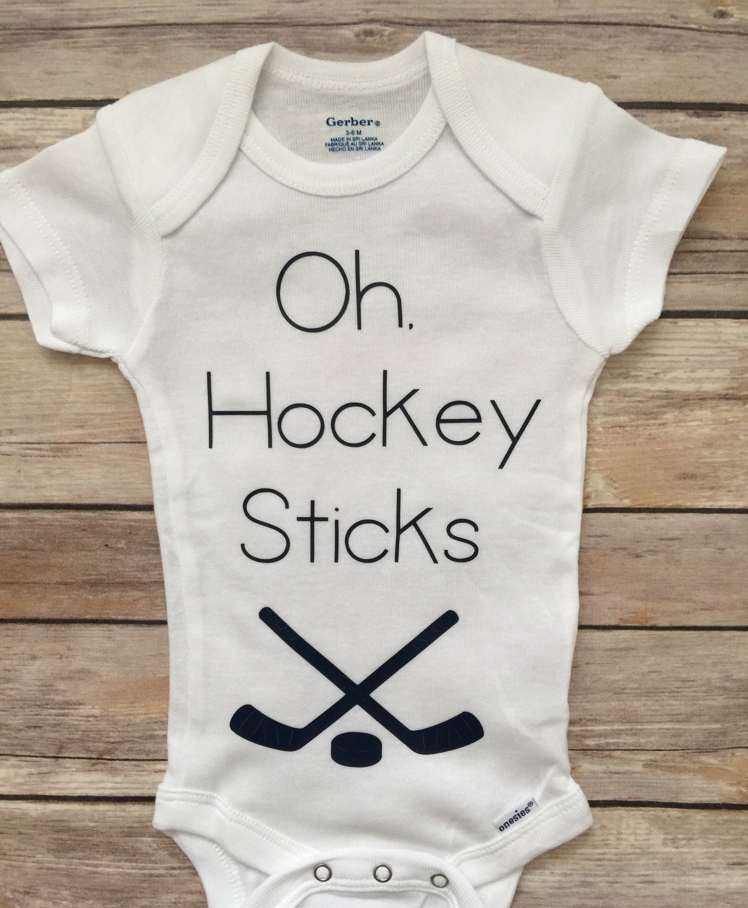 Hockey Baby Boy Outfit Newborn Onesie Baby Boy Etsy