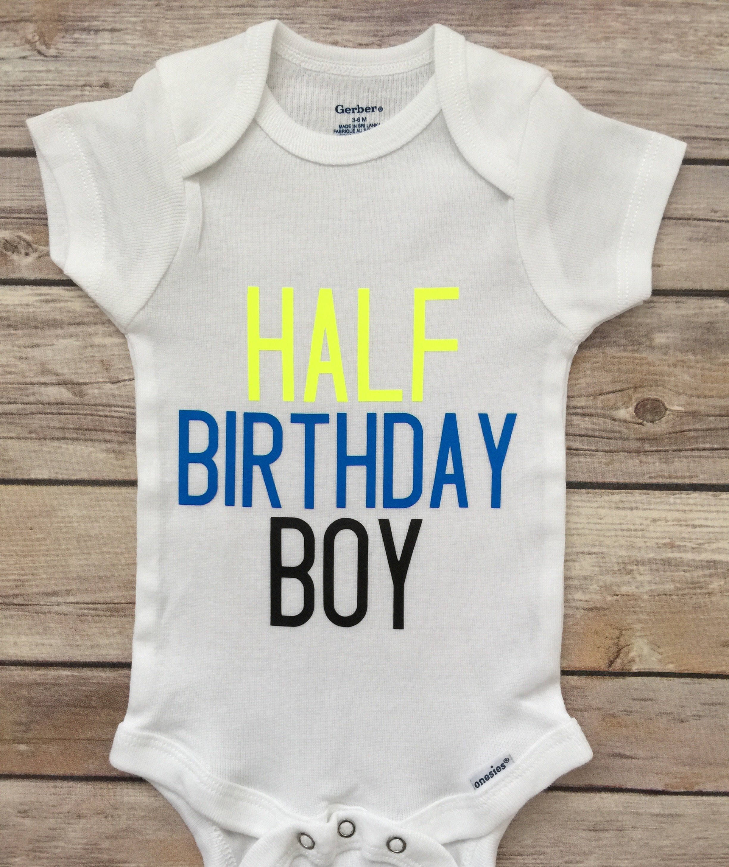 6 month birthday outfit boy