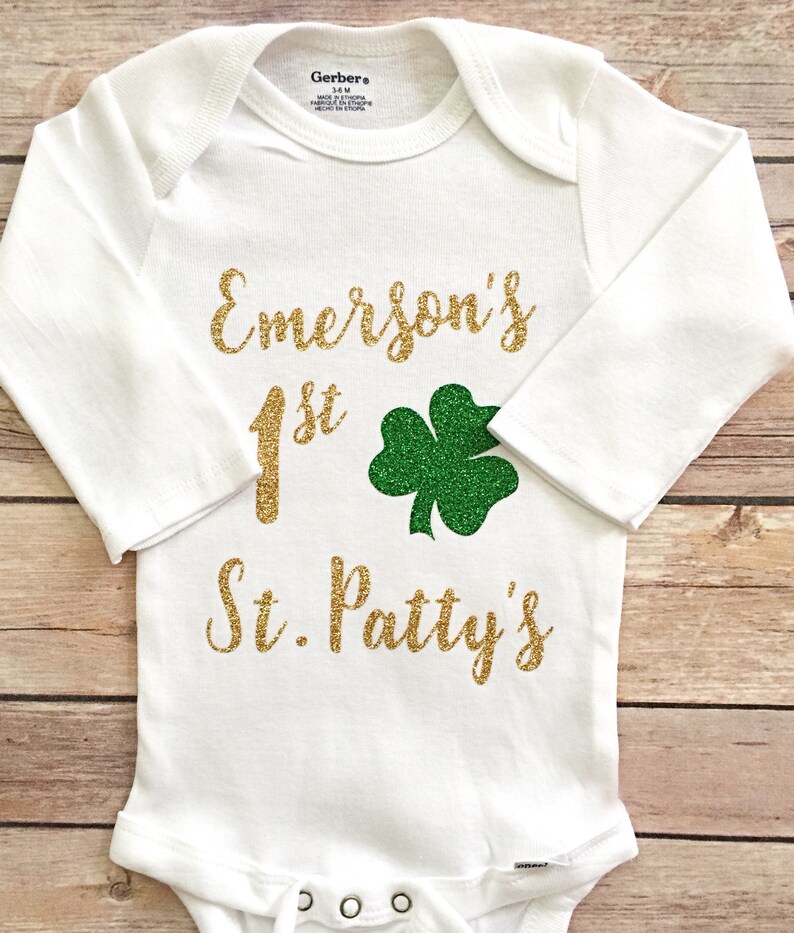 my first st patty's day onesie