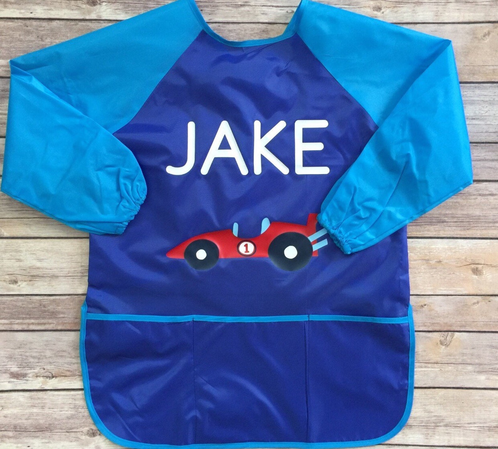 Personalized Kid Apron Smock Personalized Art Smock Custom Etsy