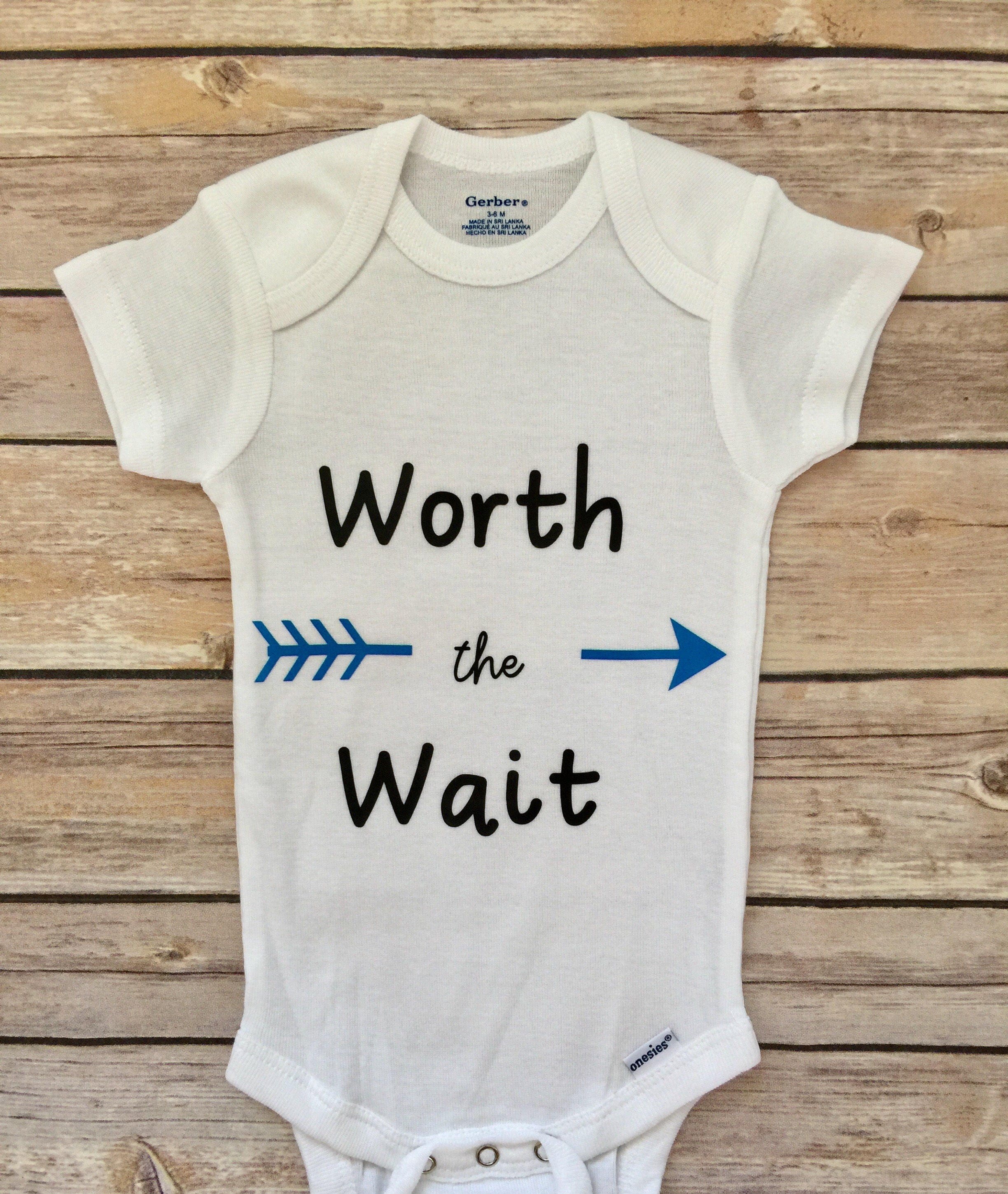 worth the wait baby outfit