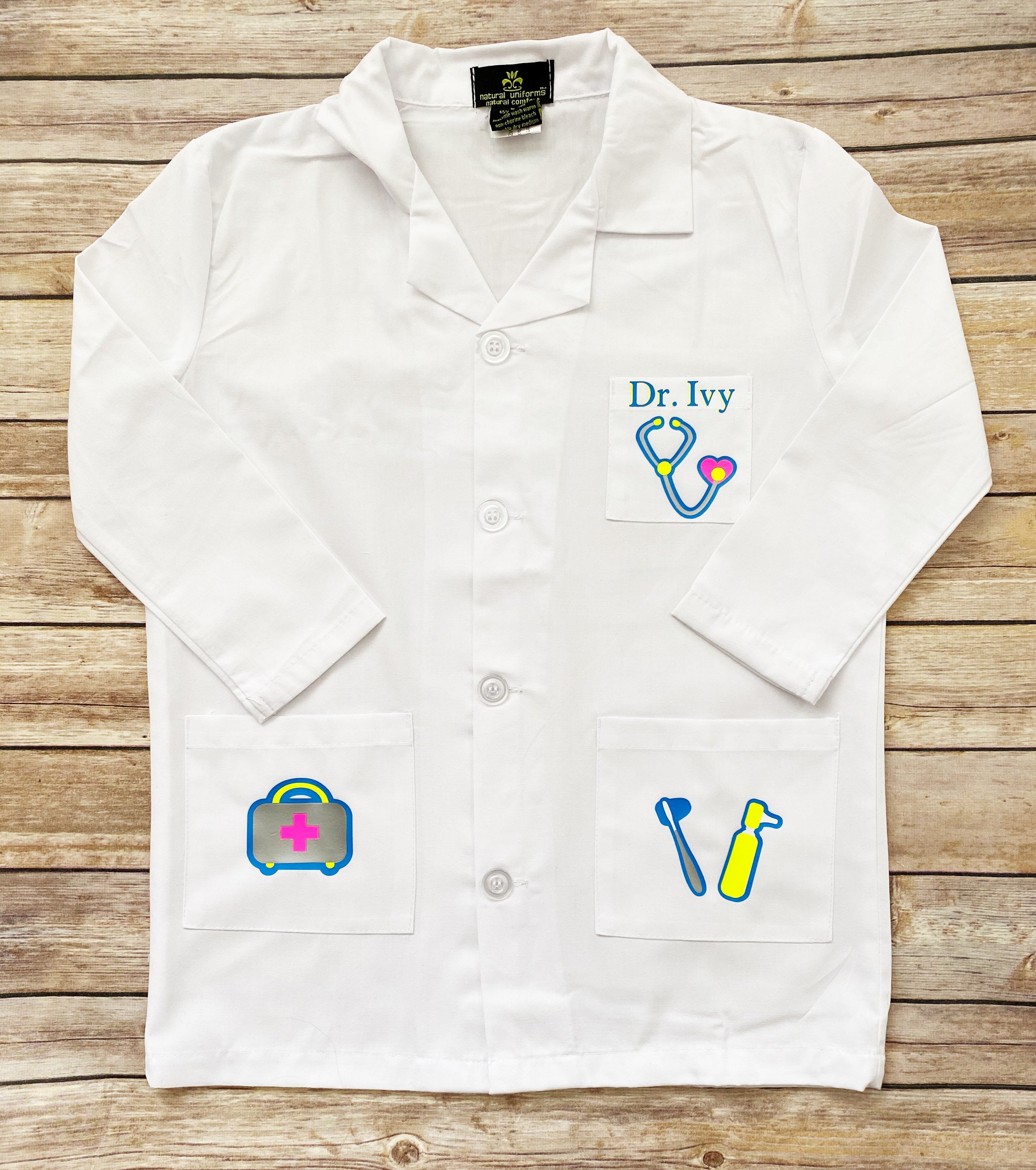 Customized Kid's Doctor Coat Kid's Dress Up Toddler Etsy