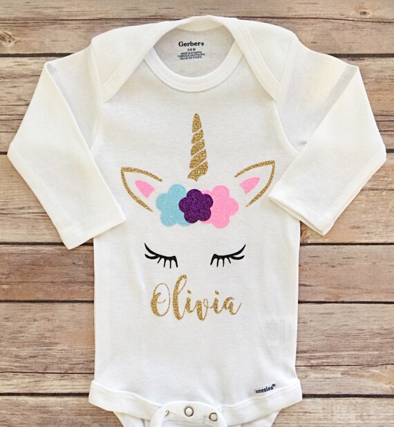 first birthday unicorn onesie