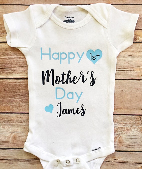 first mother's day onesie boy