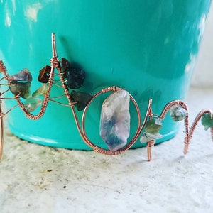 Custom Wire Monogramming with your choice of copper, sterling silver, or gold lettering with beads