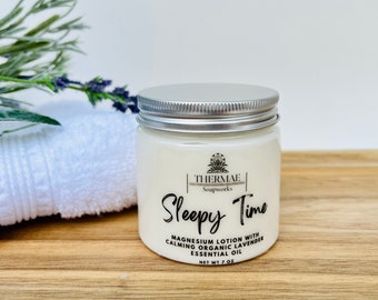 Sleepy Time Calming Magnesium Lotion with Lavender Essential Oil