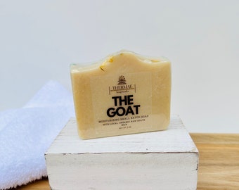 Handmade Raw Goat Milk Soap, Sensitive Skin, Fragrance-Free