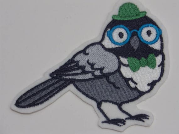 BIRD CHICKADEE IRON ON PATCH