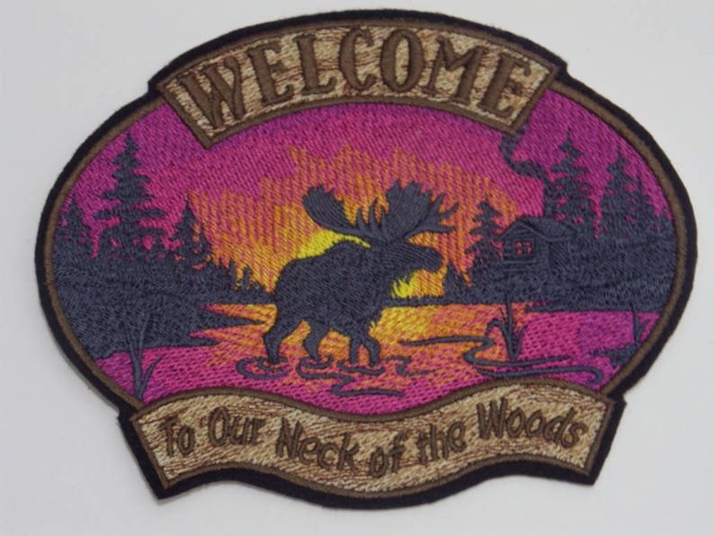 Outdoor Iron-On Patch Camping Lovers Patch Glue-on Patch Home Away from Home collection Sew-on Patch Embroidered Patch