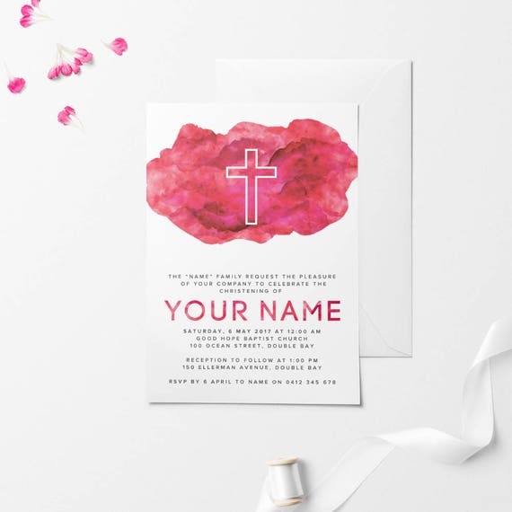 baptism invitation printable baptism invitation diy baptism